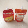 250g liquid soybean milk bag with spout/OEM food grade liquid spout pouch